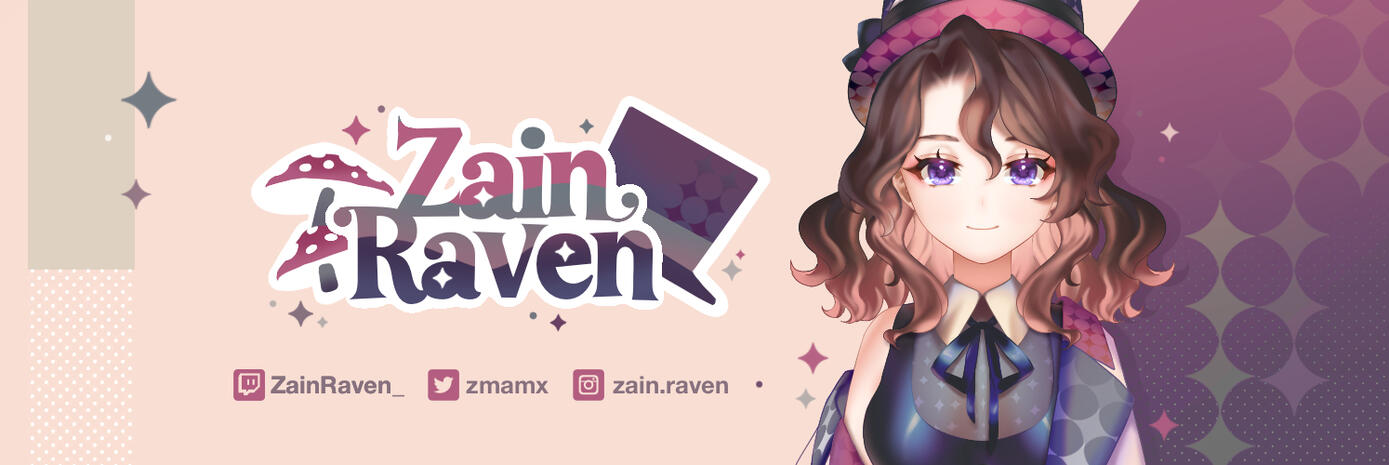 Twitter Banner for Zain Raven (December 2022)
