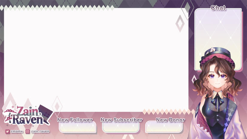 Stream Overlay for Zain Raven (December 2022)